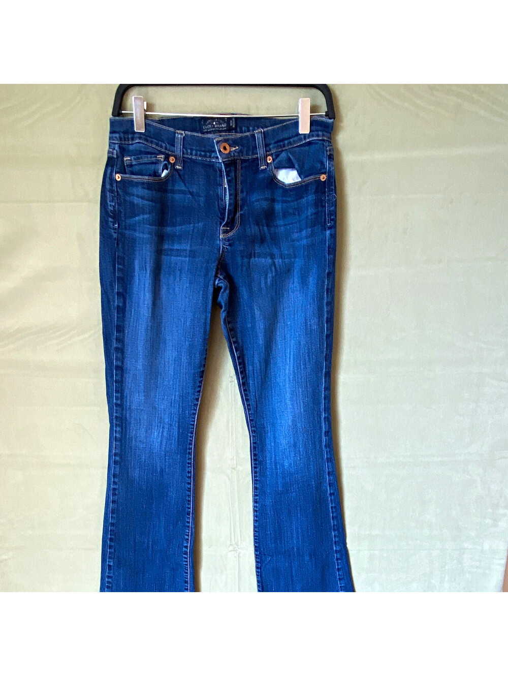 Lucky Brand Womens Size 10 Blue Bootcut Mid Rise Denim Jeans Medium Wash